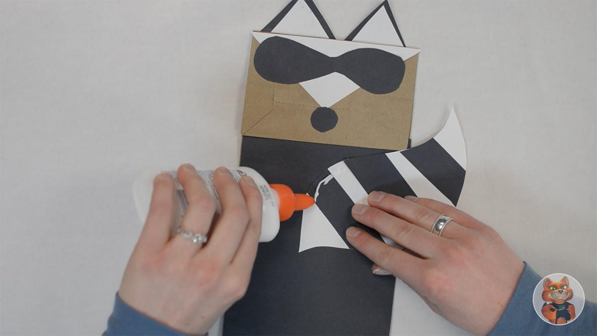 Catseye Pest Control Paper Bag Raccoon Craft Glue Tail