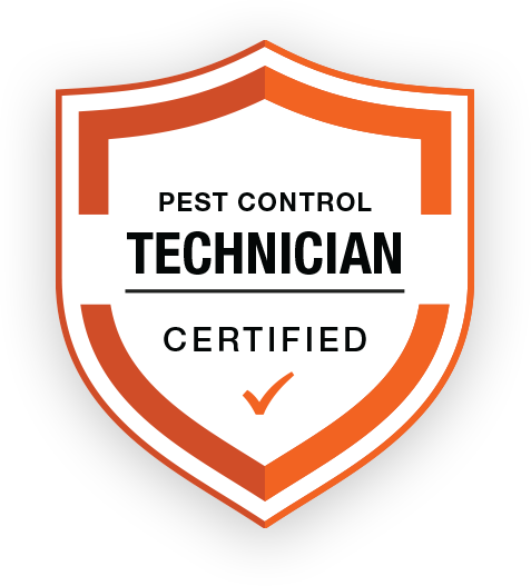 Pest control technician certified badge